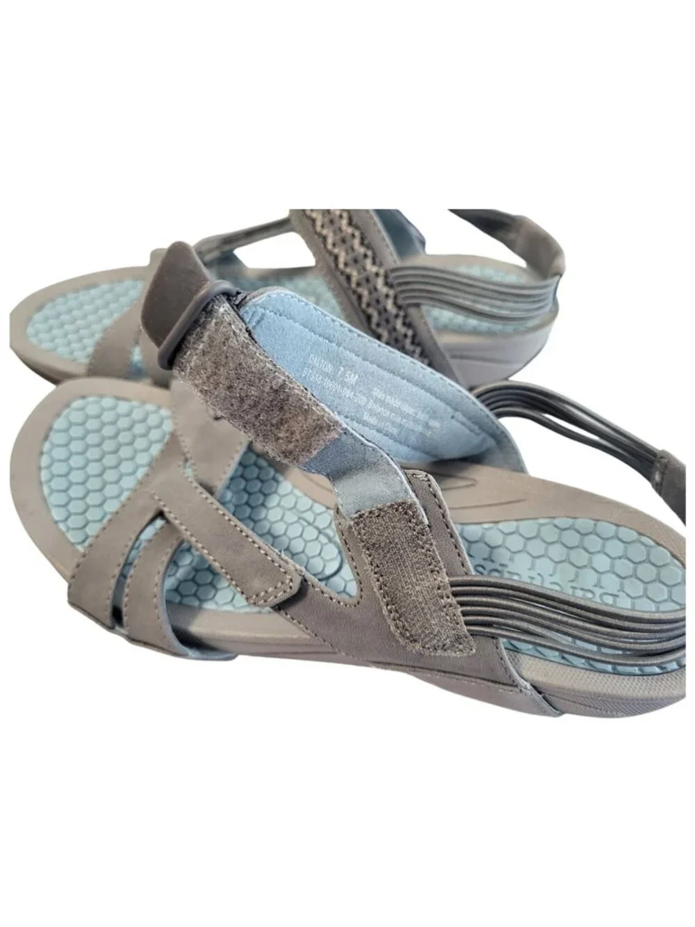 BARE TRAPS Light Blue & Gray Dalton Sandals - Women's 7.5